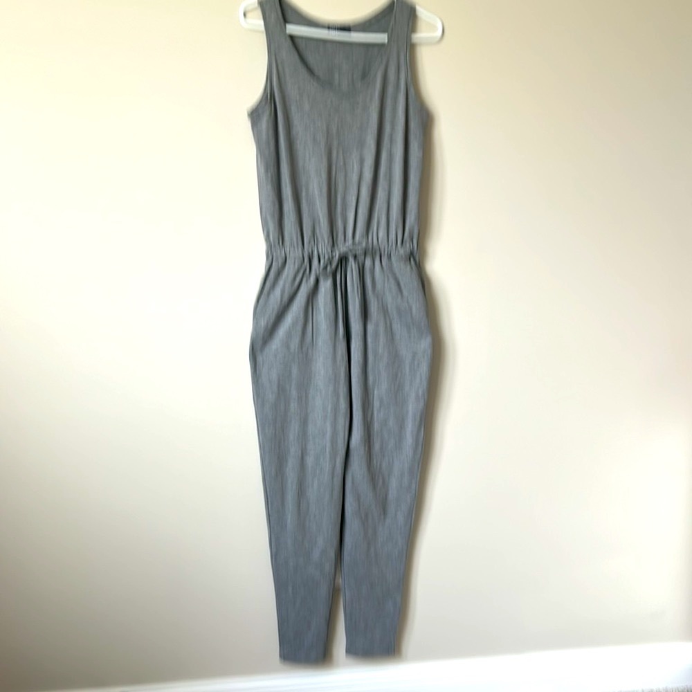 Gap Gray Jumpsuit with Drawstring Waist and Pockets